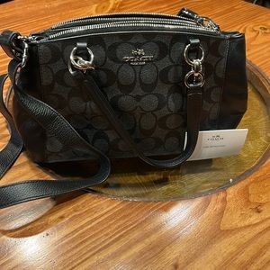 Black coach cross body/bag